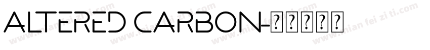 ALTERED CARBON字体转换